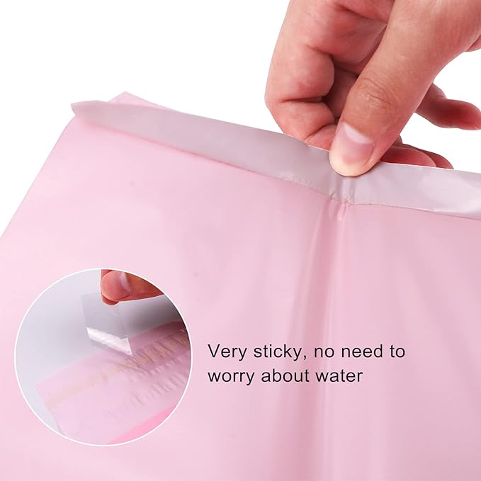 Hipruict Personal Disposal Bags, Set of 100 Sanitary Napkin Disposal Bags, Hide Personal Items, Self Sealing Bag to Seal Smell, Beautiful Light Pink Color, Suitable for Sanitary Napkin (Light Pink)