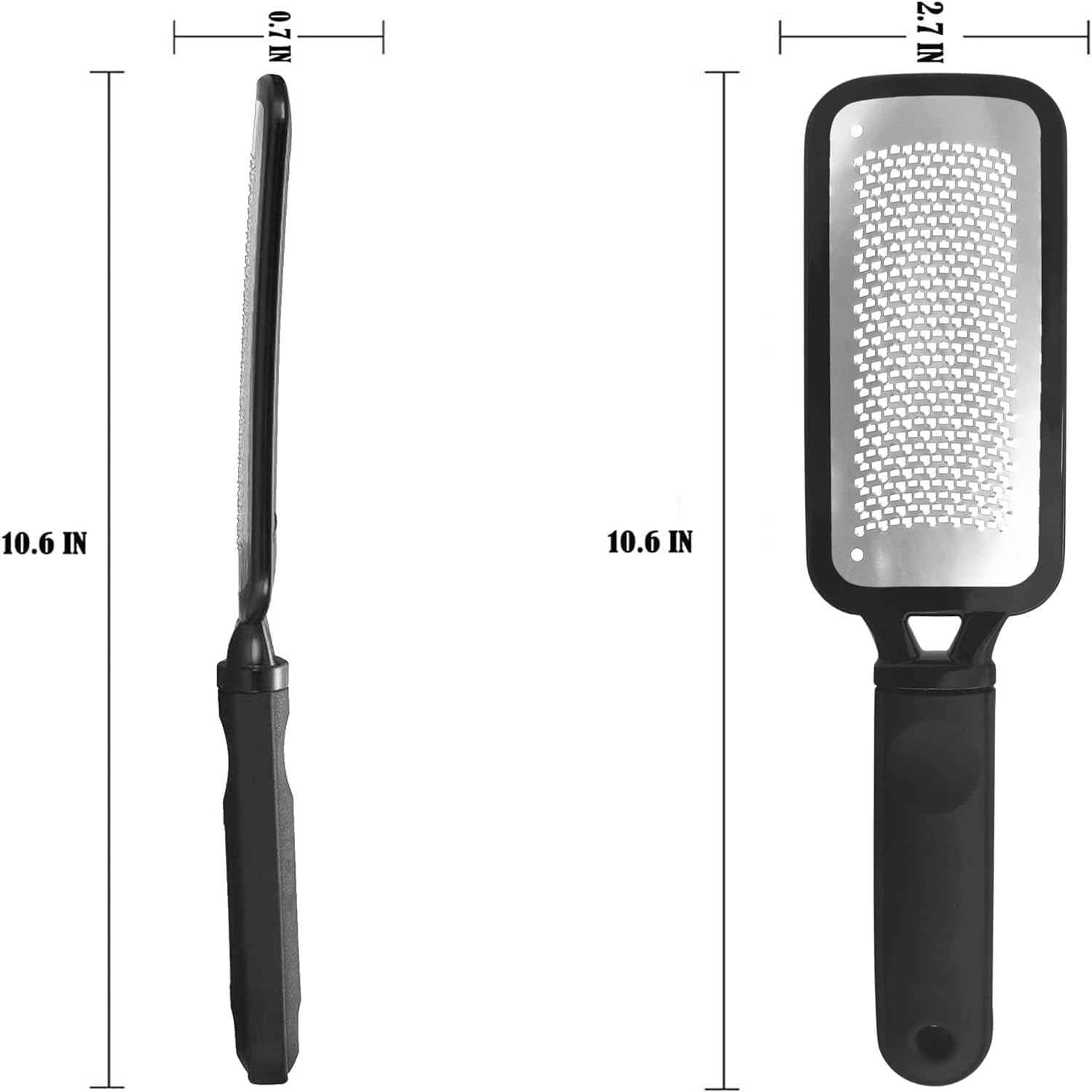 Professional Foot Files Callus Remover, Black, 1 Pack