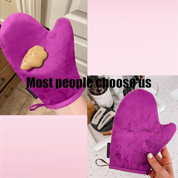 GAIYAH Self Tanning Mitt Applicator - Self Tanning Mitten Self Tanner Mitt Applicator Self Tanning Glove for Self Tan Mitt Applicator Sunless Tanning Mitts Tan Mitten for Tanning Lotion, Mousse, Spray