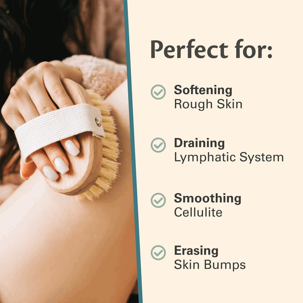 Firm Dry Brush for Body, Firming & Exfoliating Body Brush by M3
