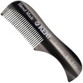 Kent A 81T X-Small Gentleman's Beard and Mustache Pocket Comb, Fine Toothed Pocket Size for Facial Hair Grooming and Styling. Saw-cut of Quality Cellulose Acetate, Hand Polished. Hand-Made in England