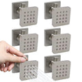 Backnets Solid Brass Independent Switch Shower Body Jets 6pcs Body Sprayer for Shower Massage Jets Wall Mount, Showerhead Can Swivel, Flow Can Be Controlled, Brushed Nickel