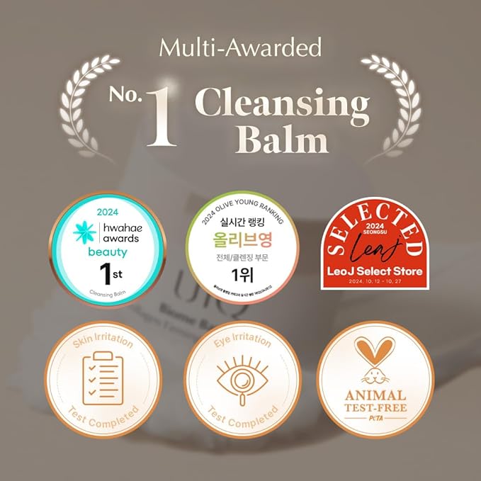 UIQ Biome Barrier Collagen Firming Cleansing Balm, Deep Pore & Waterproof Makeup Remover, Microbiome Skincare, 100ml / 3.38 fl.oz