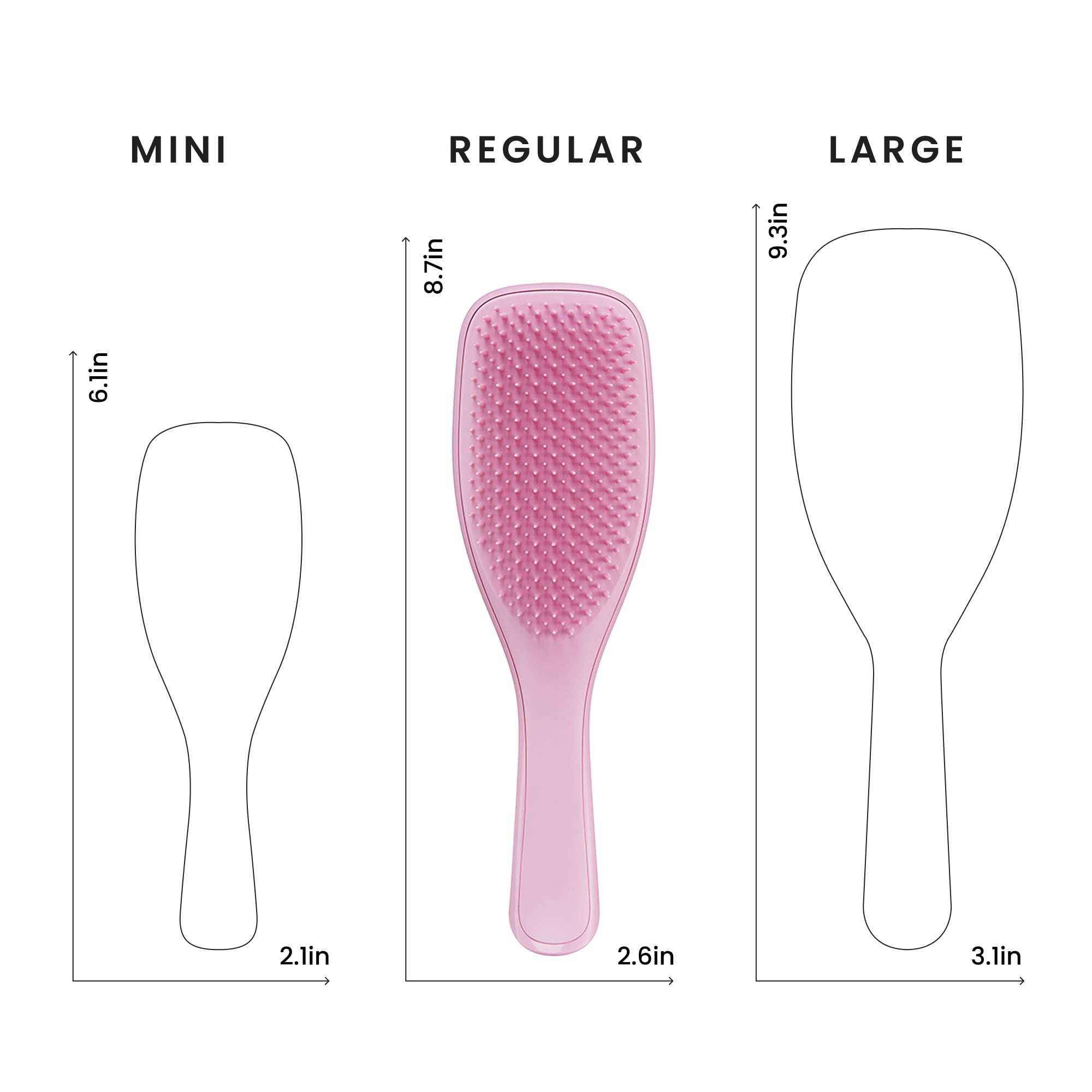 Tangle Teezer Ultimate Detangler Brush, Straight to Wavy, Rosebud