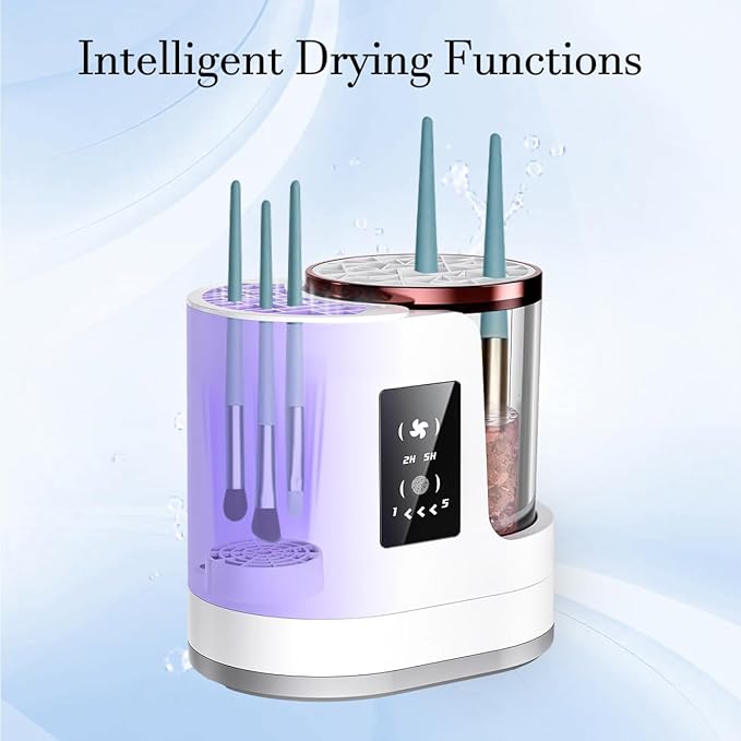3 IN 1 Electric Makeup Brush Cleaner & Dryer Machine Automatic Cosmetic Brush Washer
