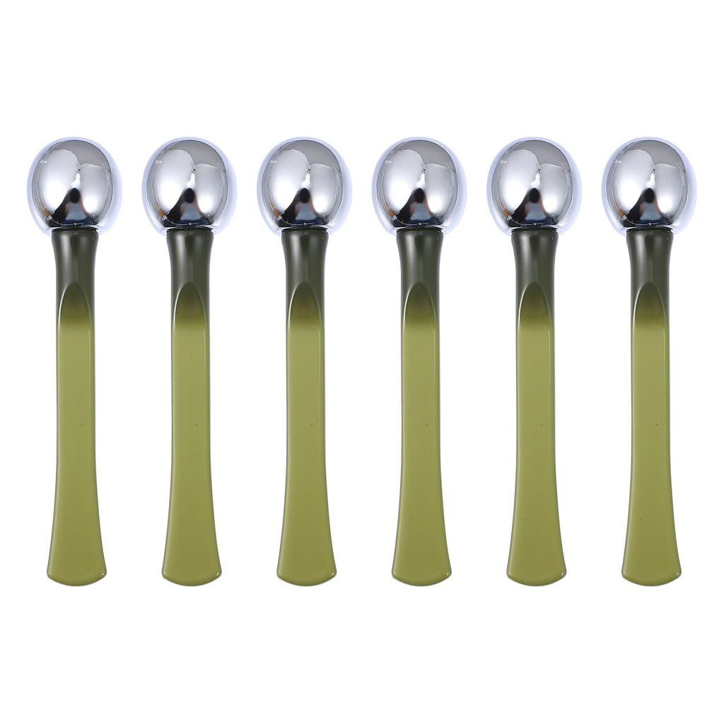 EXCEART Eye Cream Rods 6-Pack Metal Skin Care Massaging Sticks for Eye Essence Application Area Massage Circulation Support Portable Makeup Tools for Women Girls