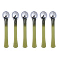 EXCEART Eye Cream Rods 6-Pack Metal Skin Care Massaging Sticks for Eye Essence Application Area Massage Circulation Support Portable Makeup Tools for Women Girls