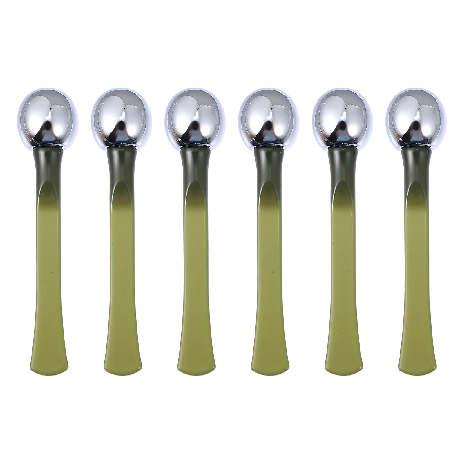 EXCEART Eye Cream Rods 6-Pack Metal Skin Care Massaging Sticks for Eye Essence Application Area Massage Circulation Support Portable Makeup Tools for Women Girls