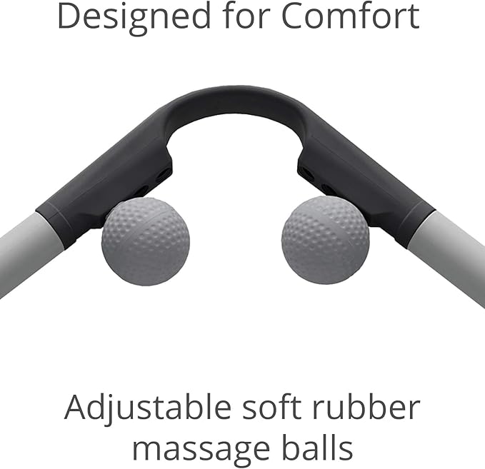 Body Back AccuMassage FSA Eligible - Dual Pressure Point Massage Tool & Massage Hammer - 2 in 1 Design - Shiatsu Neck Massager Tool, Golf Ball Percussion Massager for Deep Tissue Pain Relief