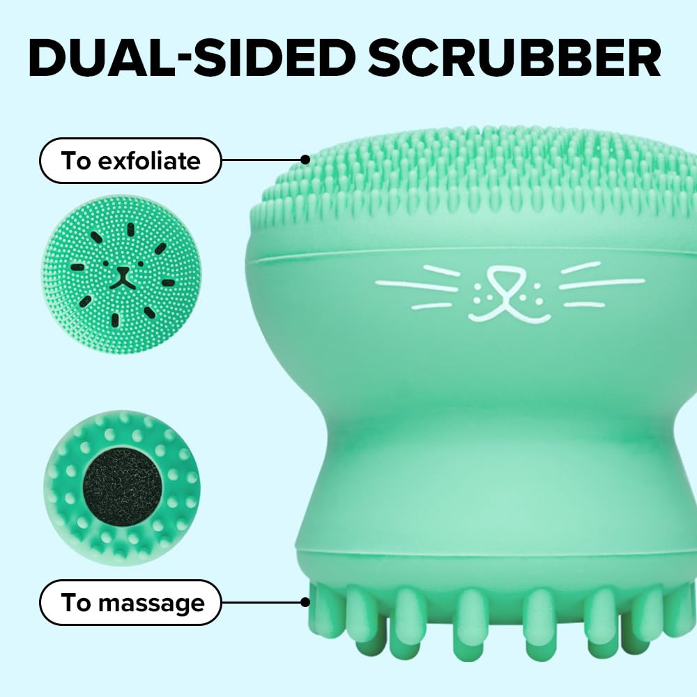 I DEW CARE 3-in-1 Cute Pawfect Face Scrubber - Silicone Pore Cleanser 1EA