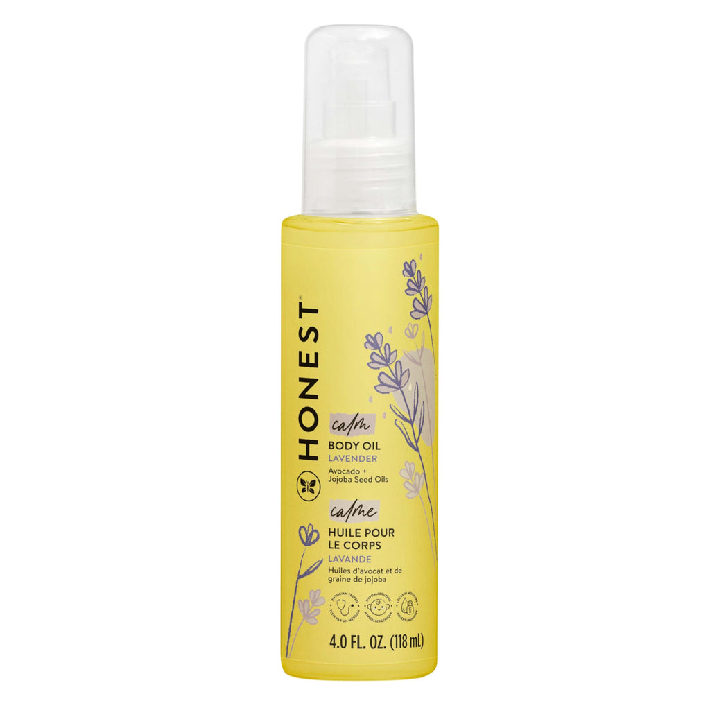 The Honest Company Body Oil, Hypoallergenic, Lavender Infused, 4.0 fl oz