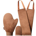 3-Pack Self Tanning Mitt Set Include Self Tanner Back Applicator with Velvet Soft Texture and Elastic Cuff Design - Perfect for Back, Legs & Full Body Application, Streak-Free Sunless Tanning at Home