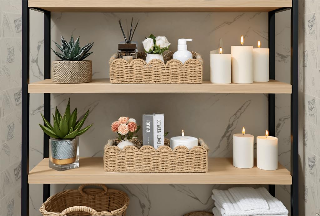 CubesLand Toilet Paper Storage Basket for Over Toilet Tank Storage
