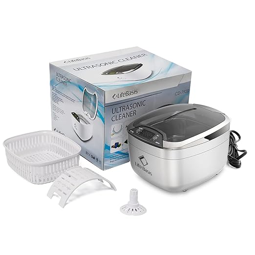 LifeBasis 28oz Professional Ultrasonic Cleaner, 42kHz Jewelry Cleaner