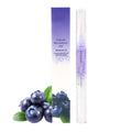 Yimart Set of 4pcs Blueberries Flavor Cuticle Revitalizer Oil Pen with Soft Brush,Nail Nutritional Cuticle Oil Pen For Anti-barb Finger Edge Nail Care Tool