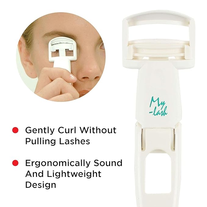 Seki Edge Folding Eyelash Curler (SS-602) - Lash Curler with Silicone Replacement Pads - Full Size Eye Lash Curler Folds for Portable Travel - Eyelash Curler for Women - Made in Japan (183)