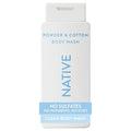 Native Body Wash for Men & Women, Seasonal | Sulfate, Paraben, and Dye Free, with Naturally Derived Clean Ingredients Leaving Skin Soft and Hydrating, Powder & Cotton 18 oz