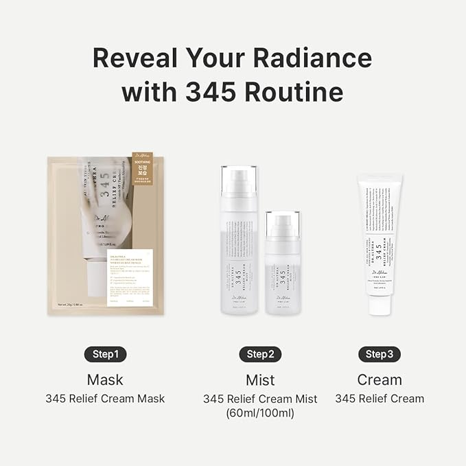 Dr.Althea 345 Relief Cream, Korean Skincare, 1.69 Fl Oz (Ver.2 - Pack of 2)