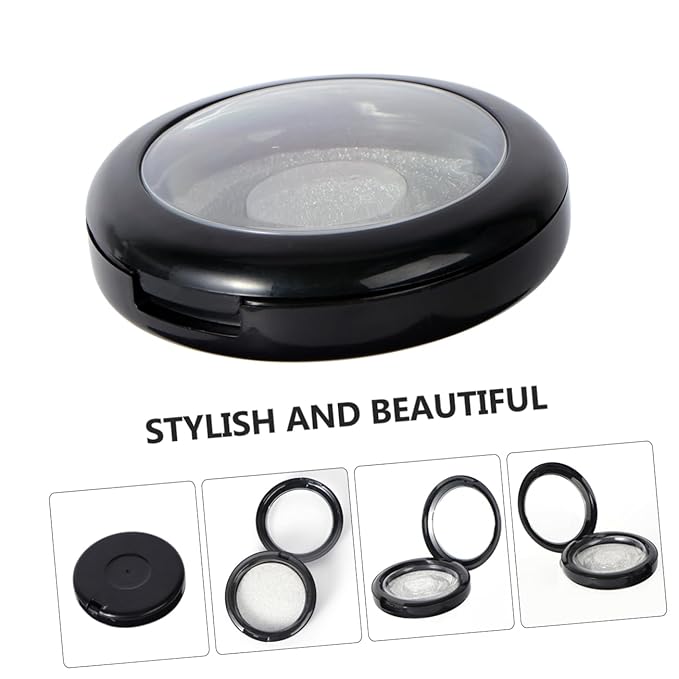 FOMIYES Round False Eyelash Case Plastic Eyelash Packaging Box Organizer and Storage for Home Use Random Color