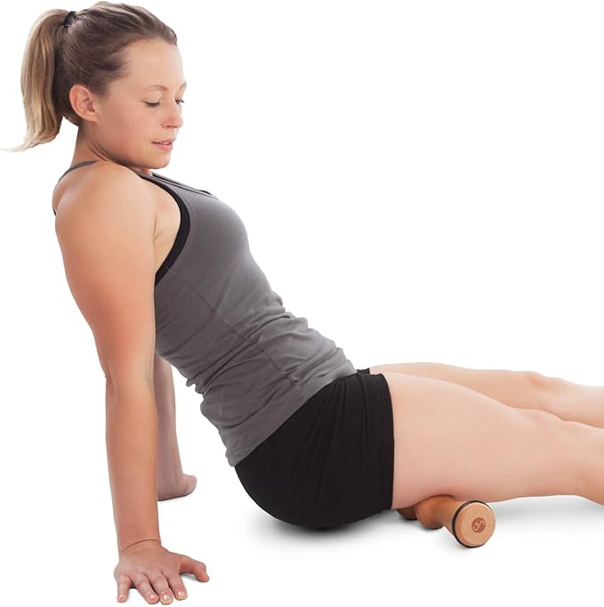 Body Back FSA Eligible Wood Back Roller, Spine Stretcher & Aligner, Ma Roller, Back Cracker for Back Pain Relief and Muscle Recovery, Manual Back Massager, Wood Therapy Massage Tool (15 inch)