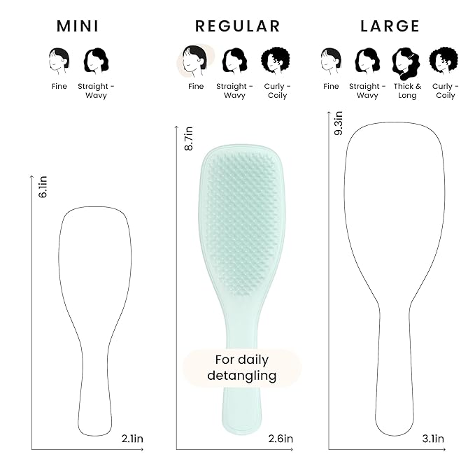 Tangle Teezer Fine Ultimate Detangler Brush for Fine Hair, Ice Blue