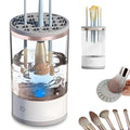 AMYESE Makeup Brush Cleaner, Automatic Makeup Brush Cleaning Machine, 3-in-1 Electric Beauty Brush Cleaner, Air Drying and Dust-proof Organizer, Makeup Brush Tool, Great Gift for Makeup Friends