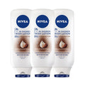 NIVEA Nourishing In Shower Body Lotion, Cocoa Butter, Multi, 3 x 13.5 FL OZ