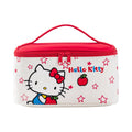 AmBealla Cosmetic Bag Large Makeup Travel Case with Brush Holder,Waterproof Makeup Bag Organizer with Hanging Hook,Travel Toiletry Bag for Women,Sweet&Stylish for Girls,Red Apple