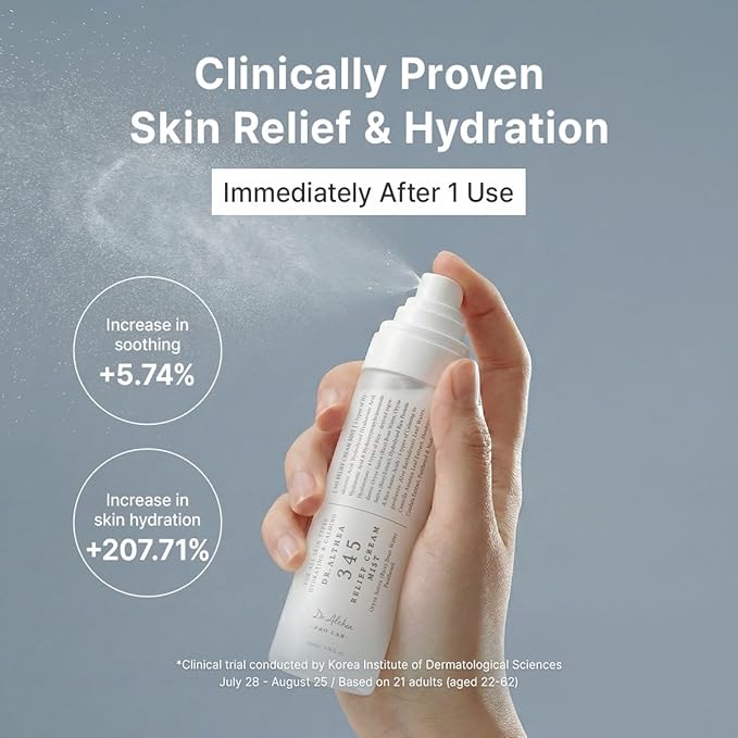 Dr.Althea 345 Relief Cream & Mist Duo | Soothing Recovery & Moisture for Sensitive Skin | Korean Vegan Skin Care Set for All Skin Types