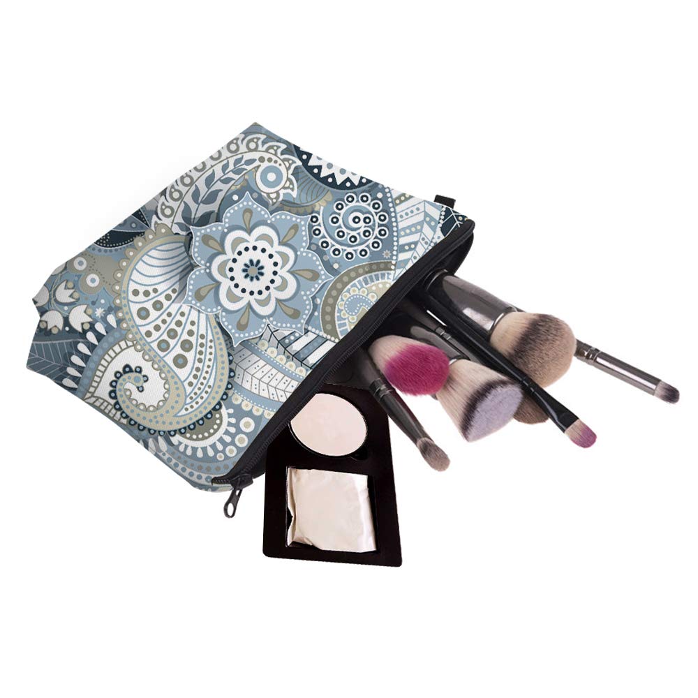 Deanfun Makeup Case Small, Cosmetic Zipper Bag Waterproof for Purse Mini, Women Cute Traveling Accessories Pouch for Ladies Thanksgiving(Mandala D2-51559)