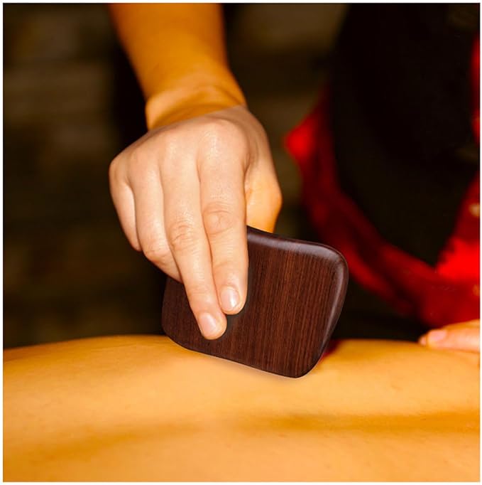 OULIGET Wooden Gua Sha Massager Tool,Wooden Gua Sha Scraping Massage Tool,Sandalwood Gua Sha Board Acupuncture Point Massager,1 Pieces.