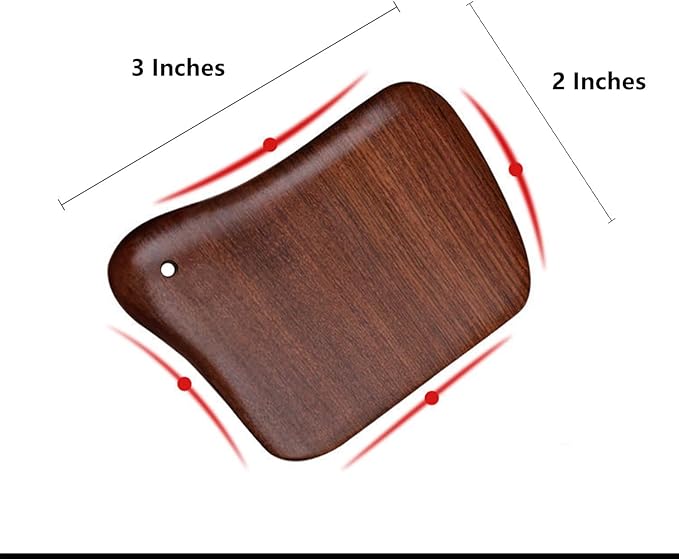 OULIGET Wooden Gua Sha Massager Tool,Wooden Gua Sha Scraping Massage Tool,Sandalwood Gua Sha Board Acupuncture Point Massager,1 Pieces.
