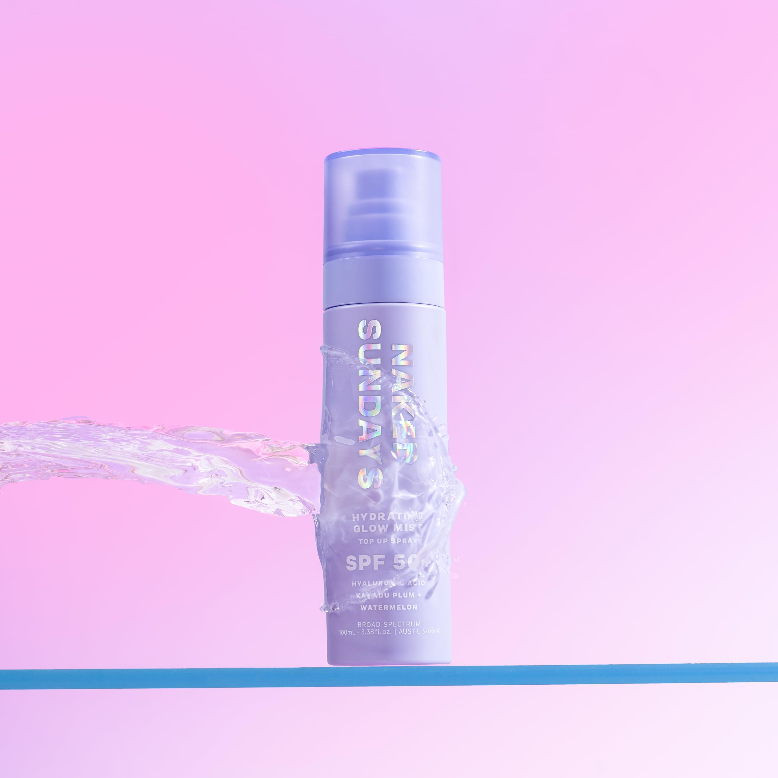 Naked Sundays SPF 50 Hydrating Glow Sunscreen Mist for Face, 75ml