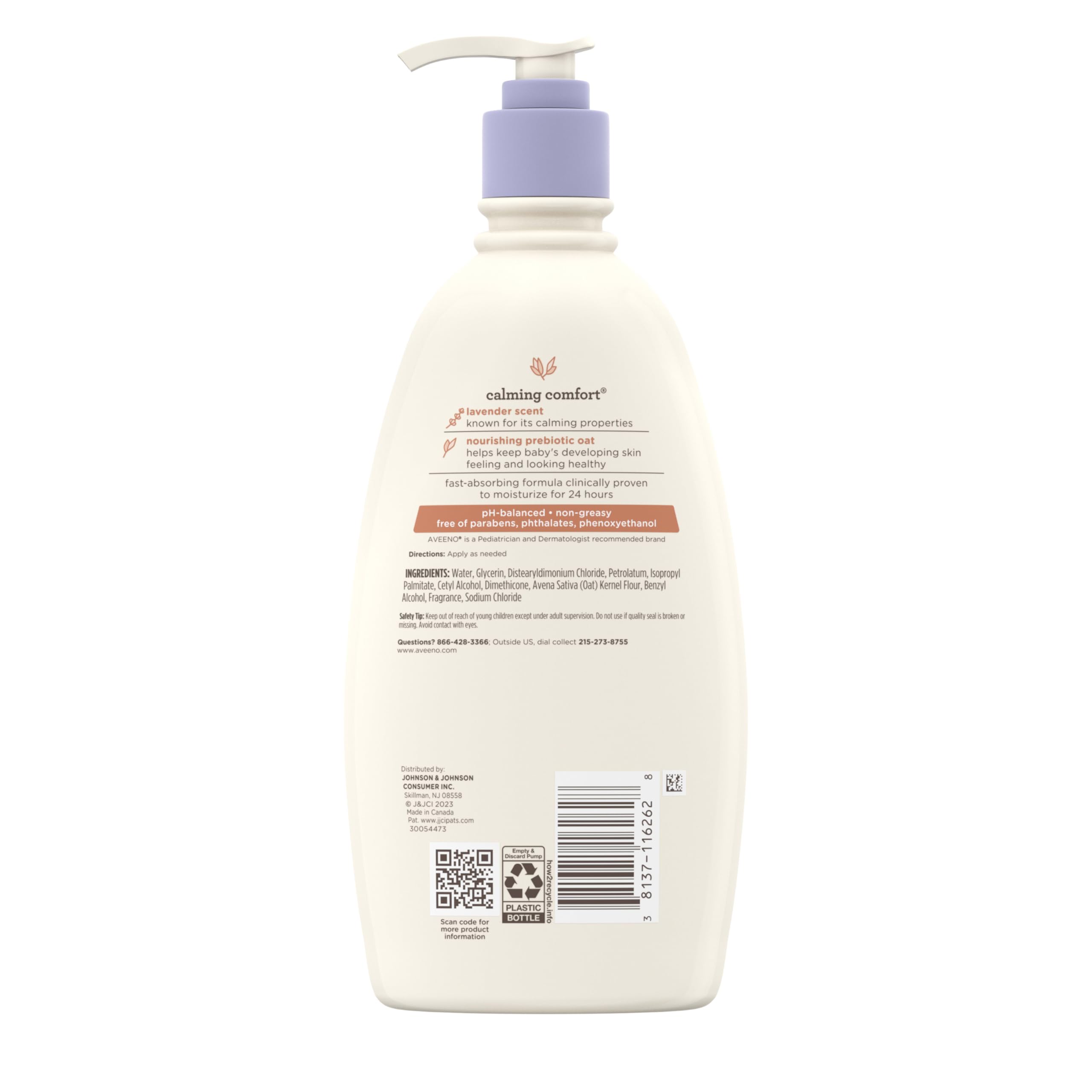 Aveeno Baby Calming Comfort Moisturizing Body Lotion, 18 fl. oz