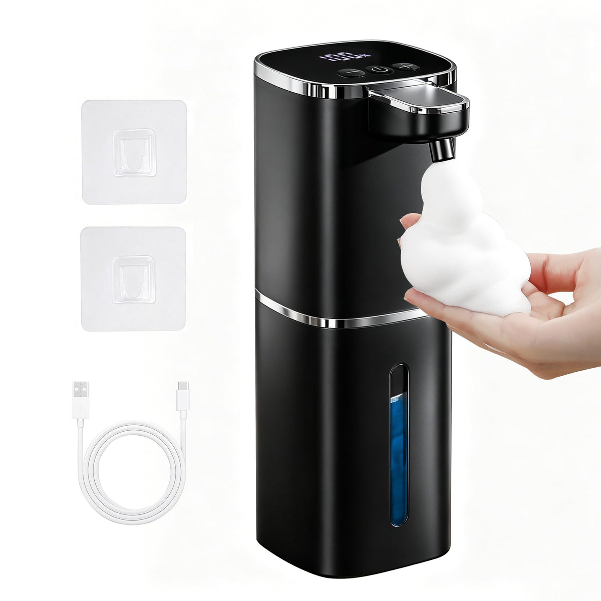 Automatic Soap Dispenser Touchless,USB Rechargeable, 9-Level Adjustable