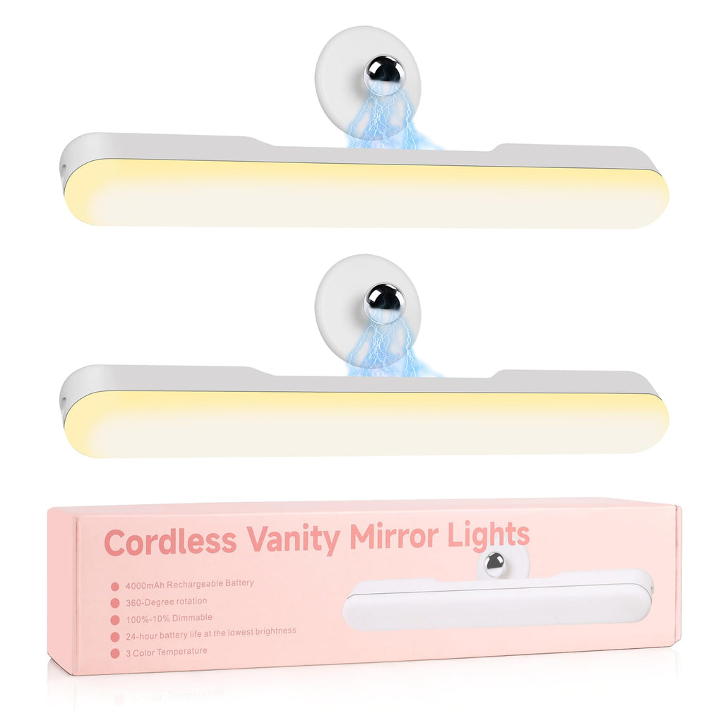 cambk Set of 2 Vanity Makeup Lights for Mirror