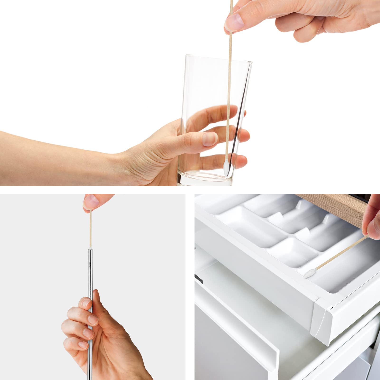 Garrelett 6 Inch Long Cotton Swabs, Gun Cleaning Swabs with Pointed Tips, Premium Tips for Gun Cleaning Supplies, Precision Cleaning Swabs for Firearms and Detailed Cleaning Tasks (600)
