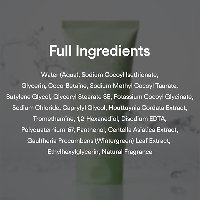 Abib Mild Foam Cleanser Heartleaf Foam 5.07 fl.oz, Low pH Koreran Face Wash for Sensitive Skin
