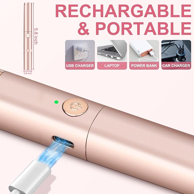 2 -in-1 Heated Eyelash Curler and Eyebrow Trimmer for Women, 10S Fast Heating, Electric Eyelash Curler with 2 Temp Settings Suit for All Lashes, 24H Long Lasting Curls, Christmas Gift for Women Girls