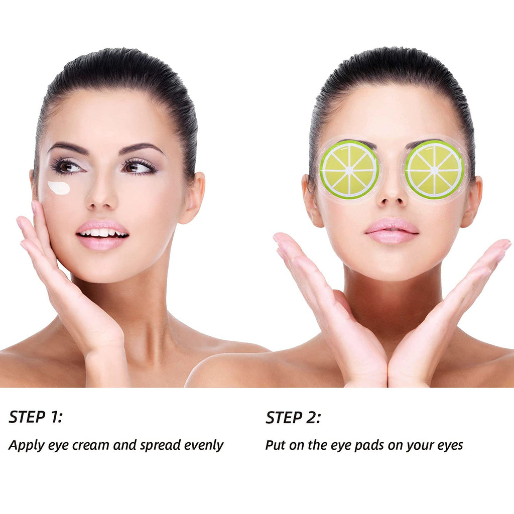 ZNÖCUETÖD Gel Ice Pack Reusable Cooling Eye Pads and Under Eye Patches