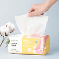 Disposable Face Towel 100 Count, 7.9"X7.9"Clean Face Towelettes for Washing Face, 100% Cotton Soft Dry Wipe, Biodegradable Face Towels & Facial Tissuel Travel Size for Cleaning,Makeup Removal