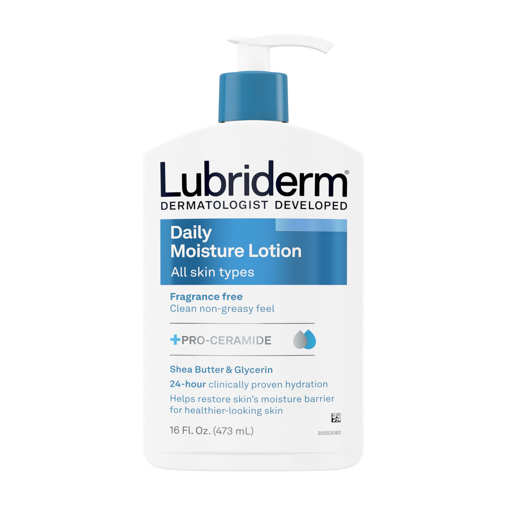 Lubriderm Daily Moisture Body Lotion, Fragrance Free, 16 fl. oz