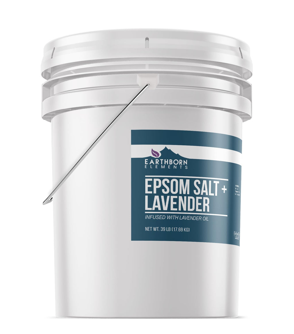 Earthborn Elements Lavender Epsom Salt, with Lavender Oil, Always Pure (624 Ounce)