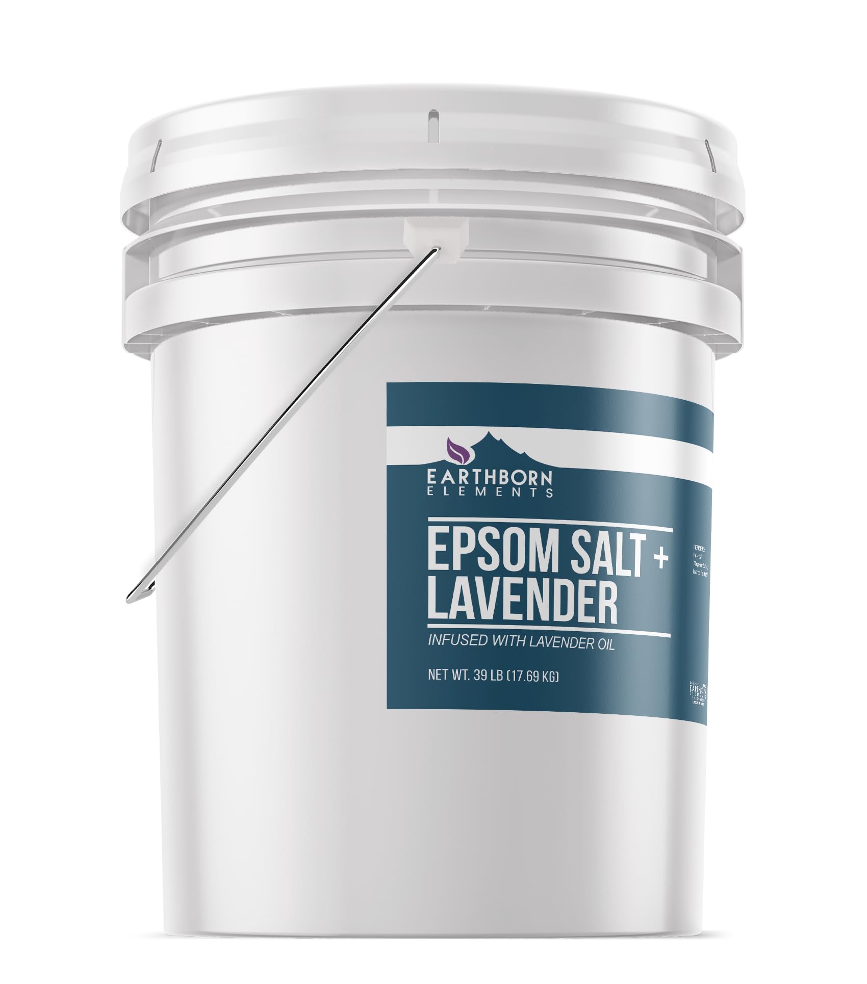 Earthborn Elements Lavender Epsom Salt, with Lavender Oil, Always Pure (624 Ounce)