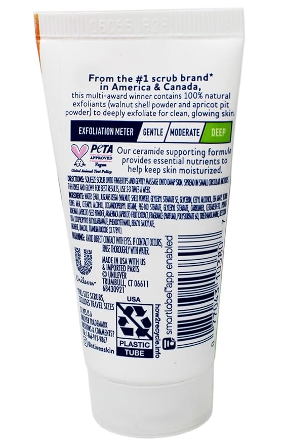 St. Ives Fresh Skin Scrub, Deep Exfoliator Skin Care for Clean, Glowing Skin, Apricot, 1 OZ