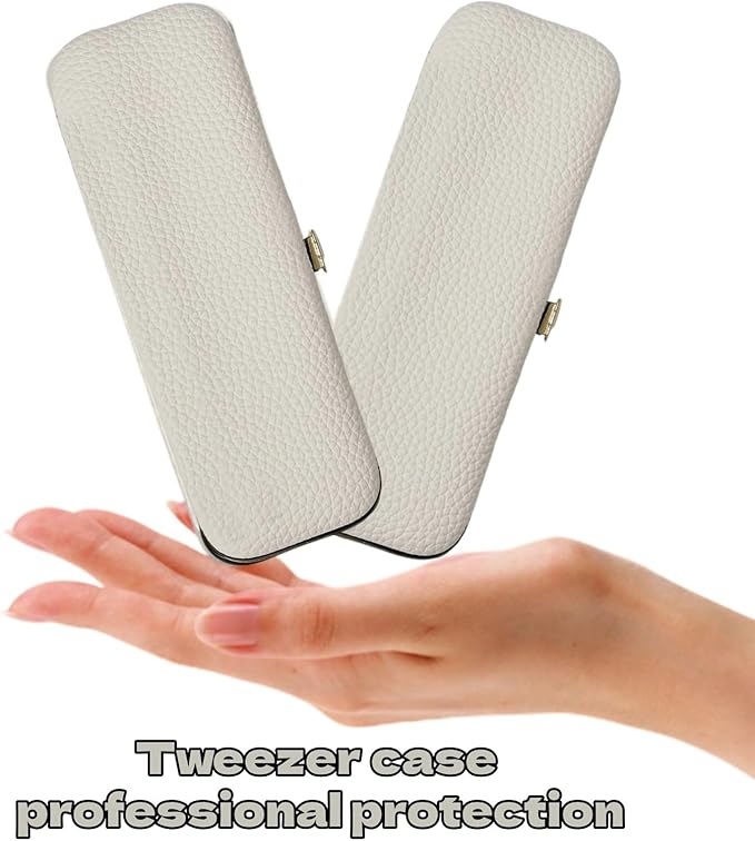 LiYjichng Lash Organizer Compact White Eyelash Storage Case