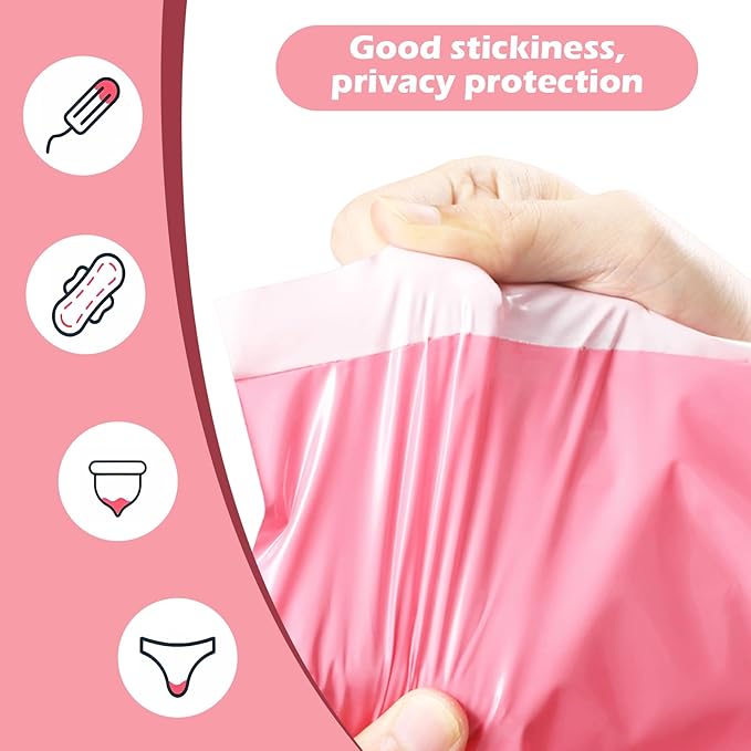 200 Pcs Pink Sanitary Napkin Disposal Bags,Sealable Tampon Disposal Bags, Prevents Odours Thickened Size Feminine Hygiene Bag for Sanitary Napkins and Pads,Disposable Tampon