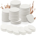 Vmiapxo 48 Pieces White Makeup Sponge, Round Cosmetic Foam Pad