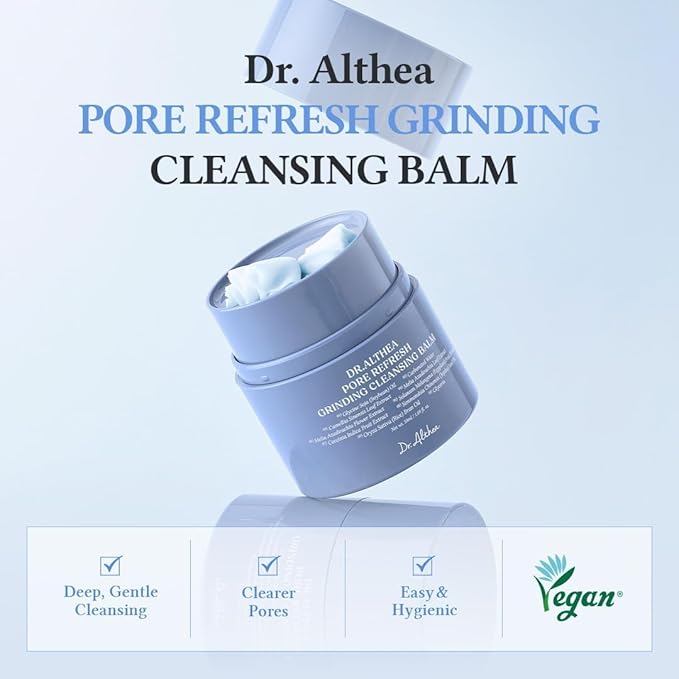 Dr.Althea Pore Refresh Cleansing Balm, Korean Vegan Skin Care, 1.69 Fl Oz
