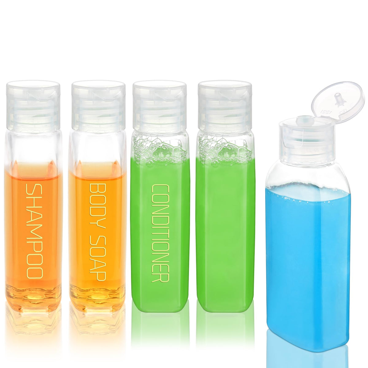 Cosywell Travel Bottles for Toiletries 4pcs 3.4oz Travel Shampoo bottles